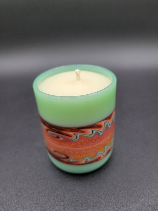 Earth tone "Wig-wag" candle